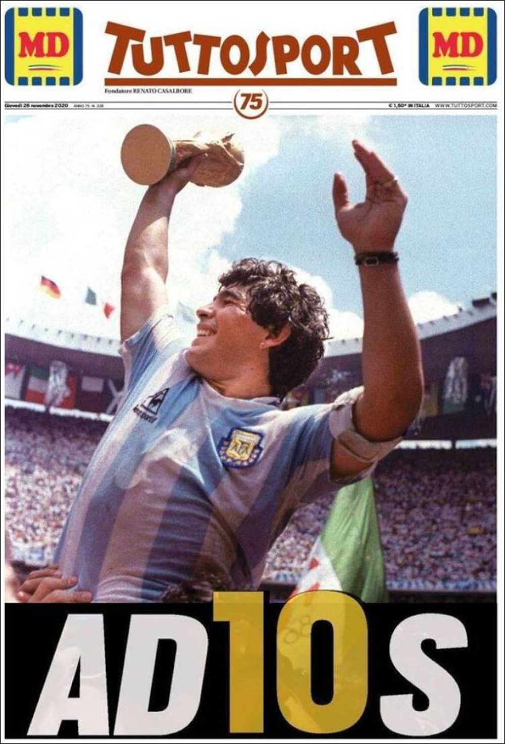 Dünya Basını: "Maradona Tanrı’nın Ellerinde" 12