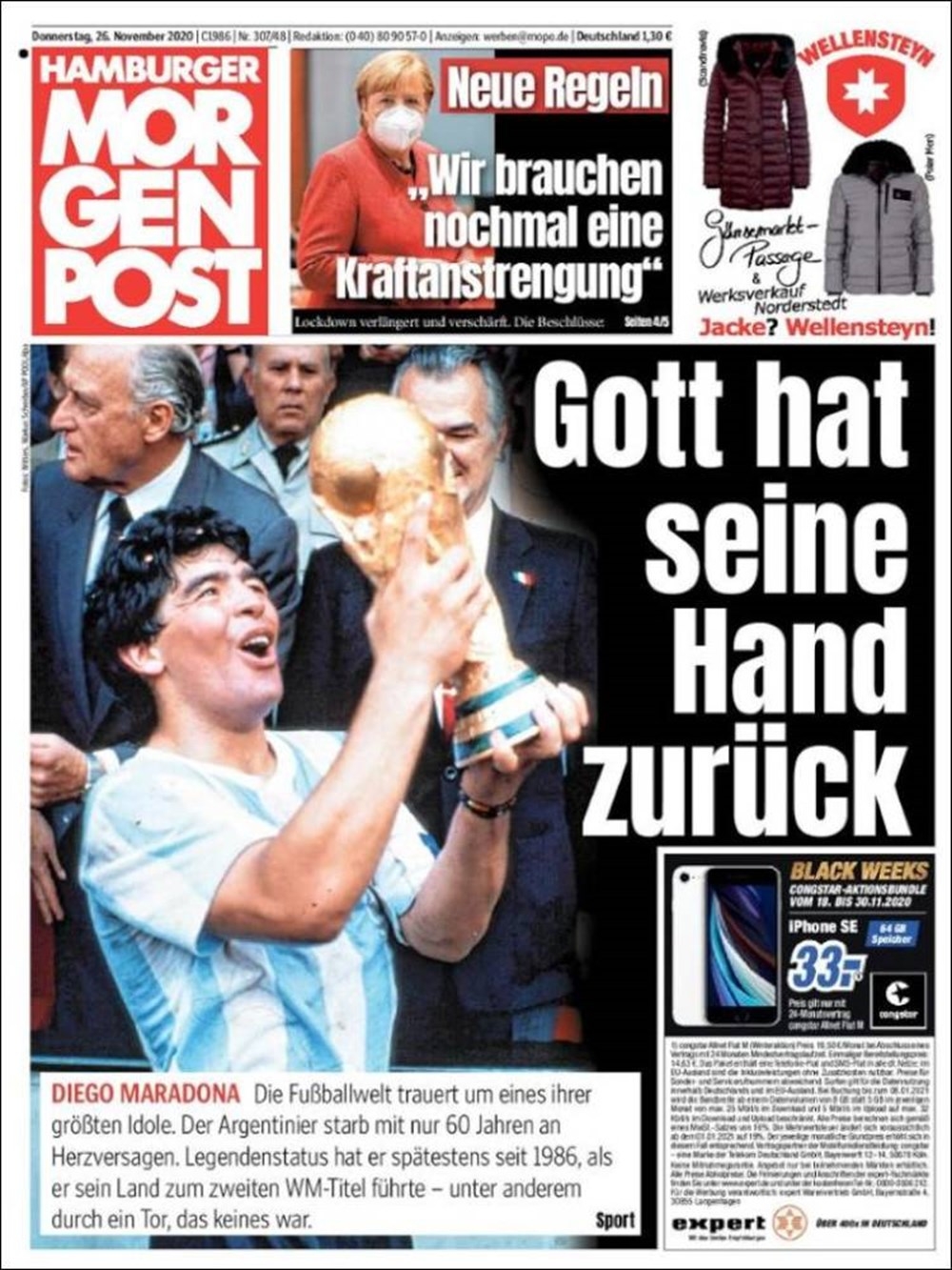 Dünya Basını: "Maradona Tanrı’nın Ellerinde" 7
