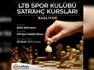 LTB Spor Kulübü satranç kurs kayıtları başlıyor
