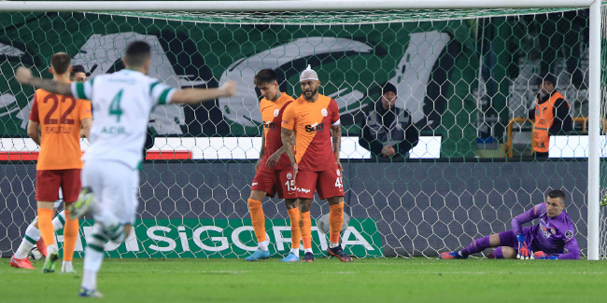 Galatasaray'a Konya'da şok: 2-0