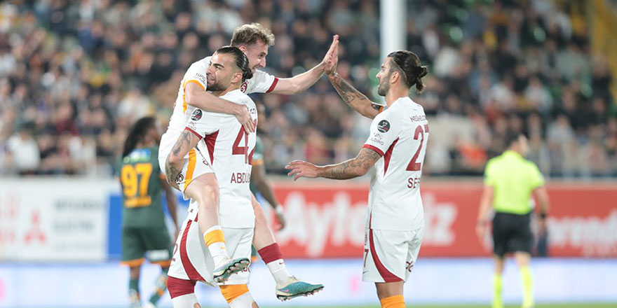Galatasaray deplasmanda güle oynaya: 1-4