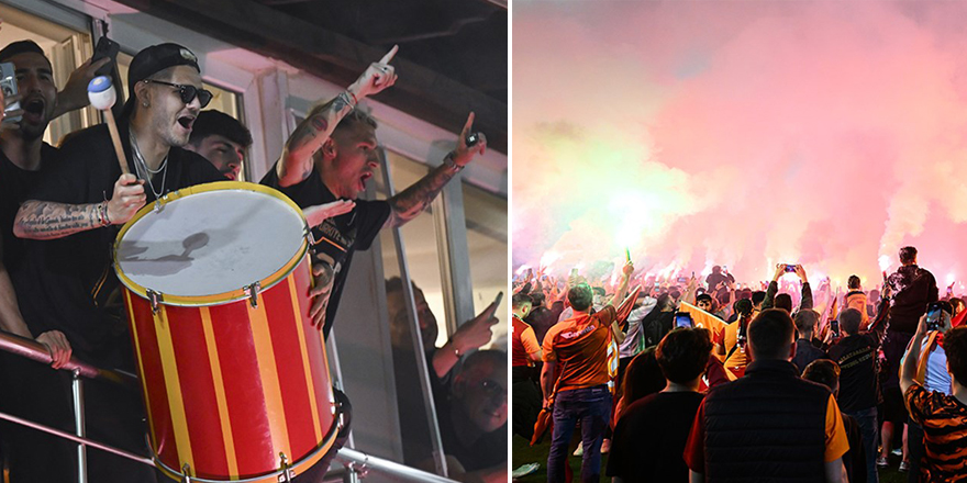 Galatasaray şampiyonluğu Florya'da kutladı