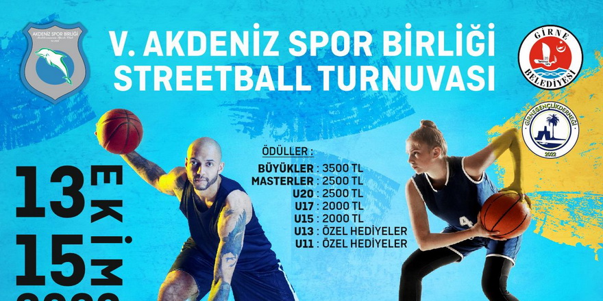 Akdeniz Spor Birliği, 3x3 Streetball Turnuvası düzenliyor