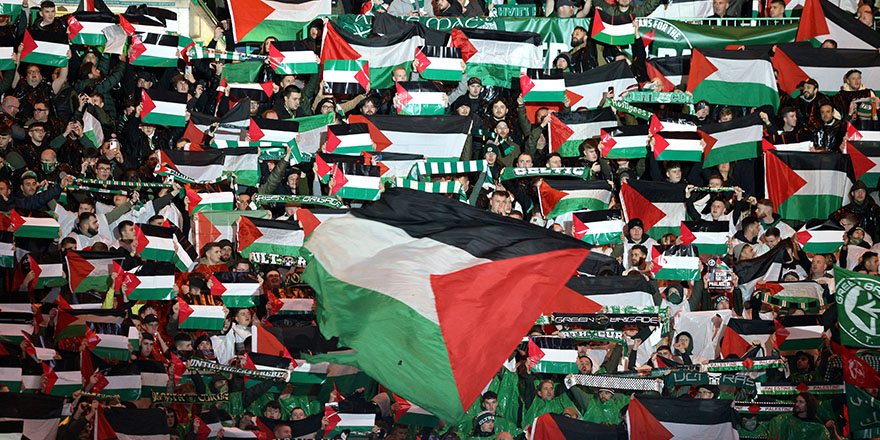 Celtic taraftarı, Filistin'e desteğini sürdürdü