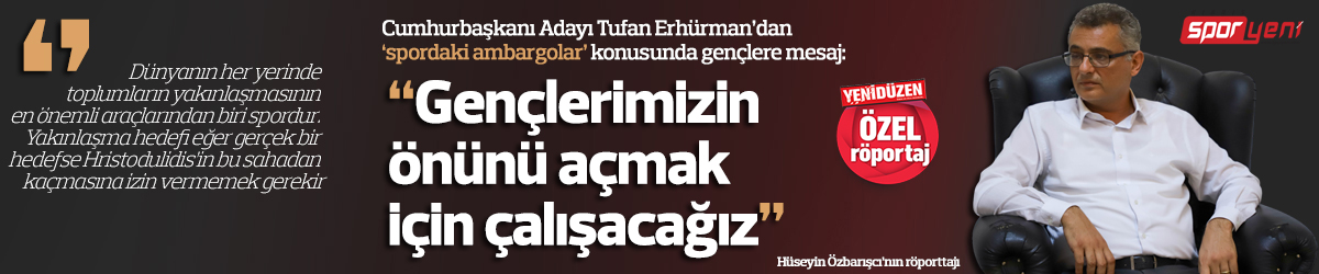 “Gençlerimiz moralini bozmasın, önlerini açmak için çalışacağız”