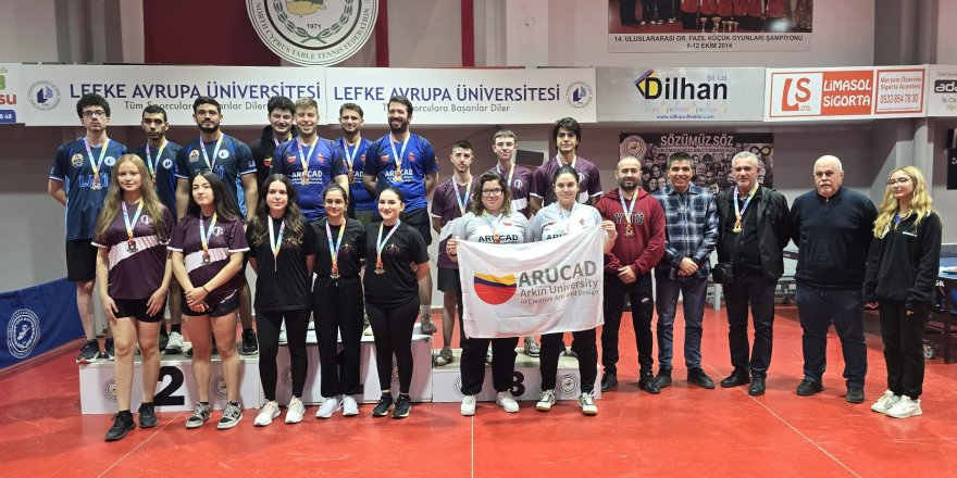 Masa tenisinde ARUCAD ve AÖA üstünlüğü