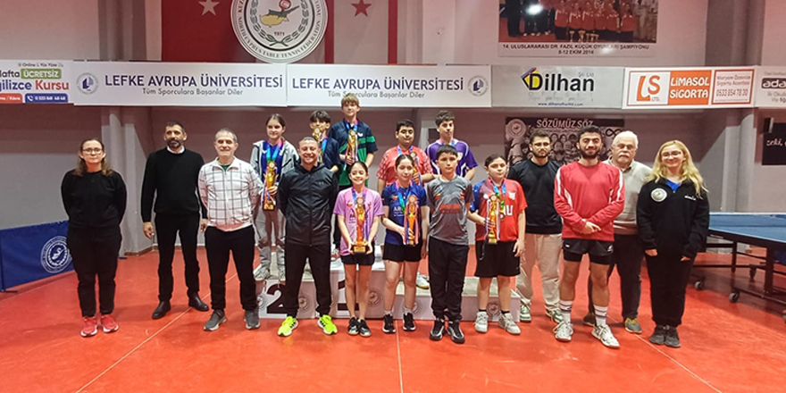 Masa tenisinde U15 Ferdi Klasman Turnuvası tamamlandı
