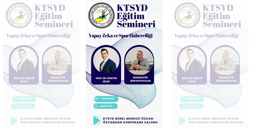 KTSYD’de “Yapay Zeka ve Spor Haberciliği” semineri verilecek
