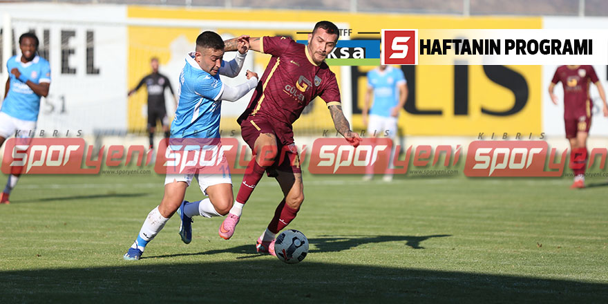 Futbolda haftanın programı