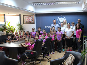Cimnastik Federasyonu heyeti Cahitoğlu’nu ziyaret etti