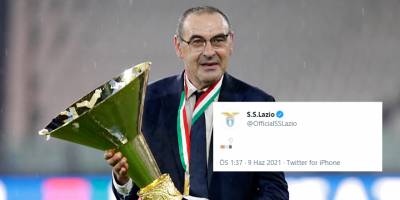 Lazio, Sarri’yi sıra dışı şekilde açıkladı