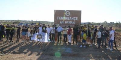 Fenerbahçe Anı Ormanı’na 4 bin fidan dikildi