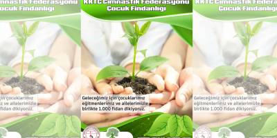 Cimnastikçiler fidan dikecek