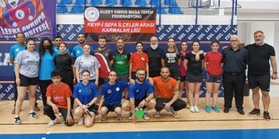 Lefke’de masa tenisi heyecanı yaşandı