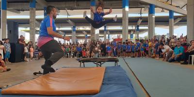 Etkinliklerin yıldızı cimnastikçiler