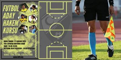 Futbolda aday hakem kursu düzenleniyor