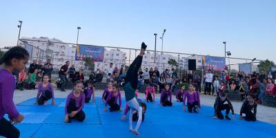 Ada Cimnastik, Kızılbaş Parkı’nda şov yaptı