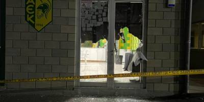 AEK Larnaka kulüp binasına zarar verildi