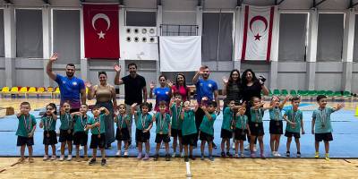 Çocuklar, cimnastikle coştu