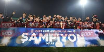 U16 Ligi'nde şampiyon Çetinkaya