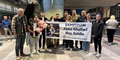 Bilardo kafilesine coşkulu karşılama