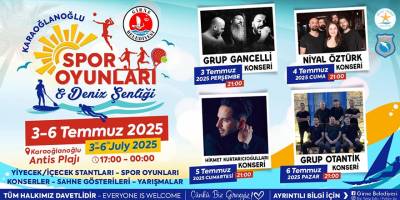 Karaoğlanoğlu Spor Oyunları ve Deniz Şenliği başlıyor