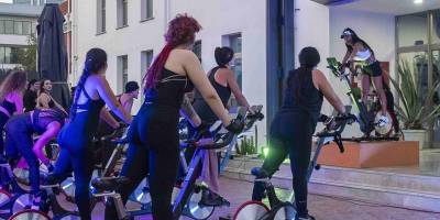 Yakın Doğu Spor Kulesi’nde spinning coşkusu sokağa taştı