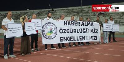 KTSYD, Süper Kupa’da KTFF’ye yönelik eylem yaptı