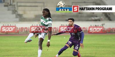 Futbolda haftanın programı