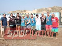 Plajda hentbol coşkusu