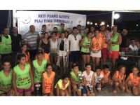 Plajda raketler birincilik için yarıştı