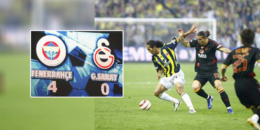 UNUTULMAZ DERBİ MAÇLARI: Fenerbahçe - Galatasaray: 4-0
